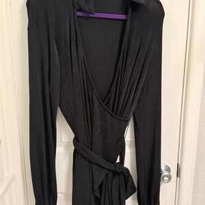 Pink Lily Black Long Sleeve Dress